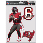 Tampa Bay Buccaneers Multi Use 3 fan decal Baker Mayfield
