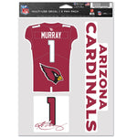 Arizona Cardinals Multi Use 3 FAN PACK Kyler Murray
