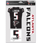 Atlanta Falcons Multi Use 3 FAN DECAL Drake London