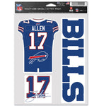 Buffalo Bills Multi Use 3 FAN PACK Josh Allen