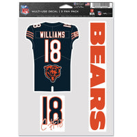 Chicago Bears Multi Use 3 FAN PACK Caleb Williams
