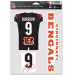 Cincinnati Bengals Multi Use 3 FAN PACK Joe Burrow