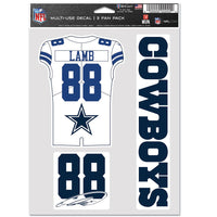 Dallas Cowboys Multi Use 3 FAN PACK CeeDee Lamb
