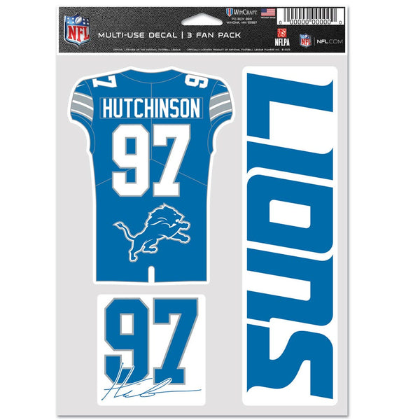 Detroit Lions Multi Use 3 FAN PACK Aidan Hutchinson