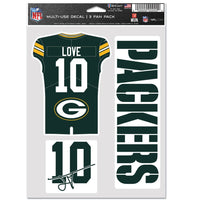 Green Bay Packers Multi Use 3 FAN PACK Jordan Love