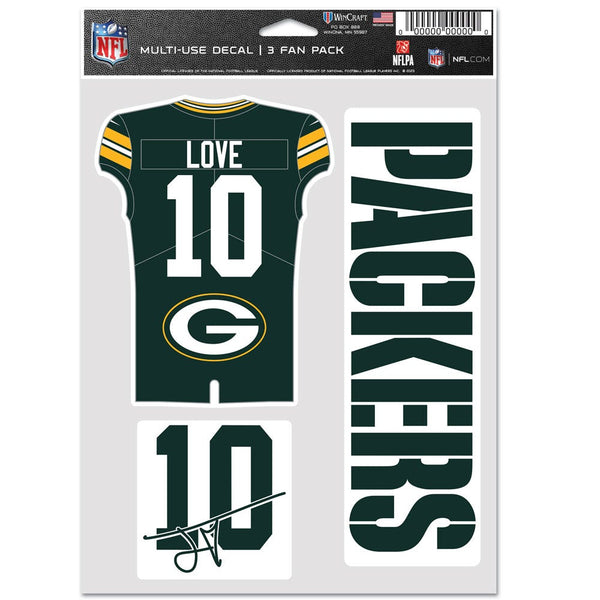 Green Bay Packers Multi Use 3 FAN PACK Jordan Love
