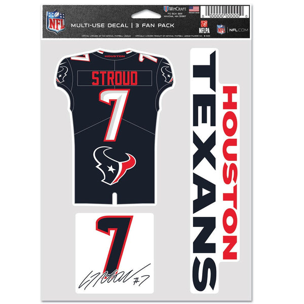 Houston Texans Multi Use 3 FAN PACK CJ Stroud