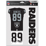 Las Vegas Raiders Multi Use 3 fan decal Brock Bowers