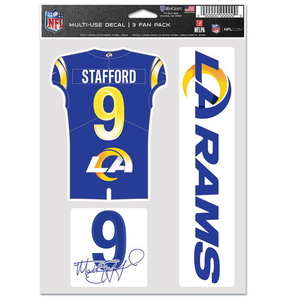 Los Angeles Rams Multi Use 3 FAN PACK Matthew Stafford