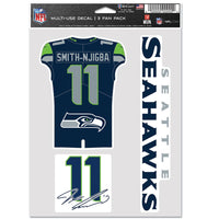 Seattle Seahawks Multi Use 3 FAN PACK Geno Smith