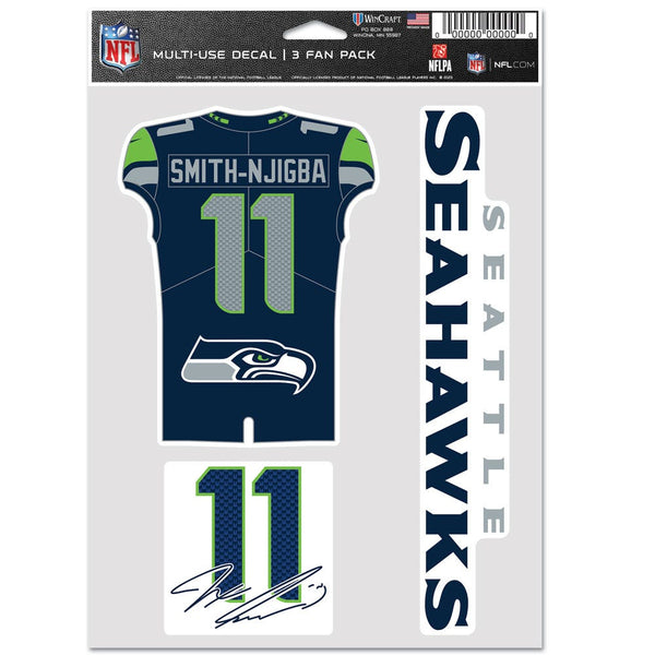 Seattle Seahawks Multi Use 3 FAN PACK Geno Smith