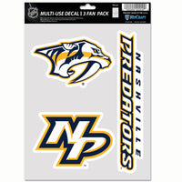 Nashville Predators Multi Use 3 Fan Pack