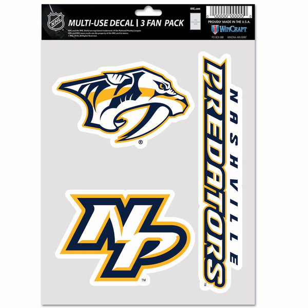 Nashville Predators Multi Use 3 Fan Pack