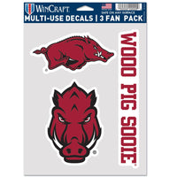 Arkansas Razorbacks Multi Use 3 Fan Pack