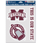 Mississippi State Bulldogs Multi Use 3 FAN PACK