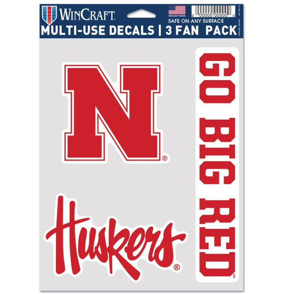 Wholesale-Nebraska Cornhuskers Multi Use 3 FAN PACK