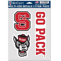 Wholesale-NC State Wolfpack Multi Use 3 Fan Pack