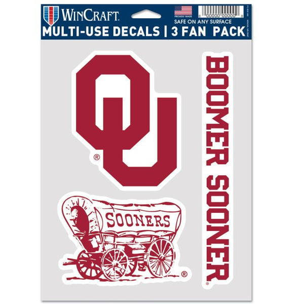 Wholesale-Oklahoma Sooners Multi Use 3 Fan Pack