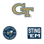 Georgia Tech Yellow Jackets Premium Acrylic Magnet Pack Carded