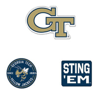 Georgia Tech Yellow Jackets Premium Acrylic Magnet Pack Carded
