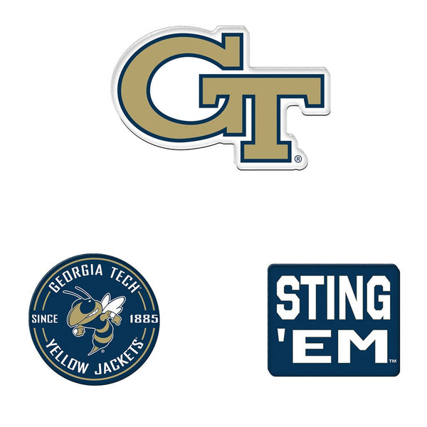 Georgia Tech Yellow Jackets Premium Acrylic Magnet Pack Carded