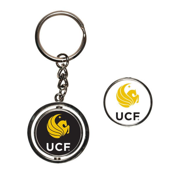 UCF Knights Spinner Key Ring