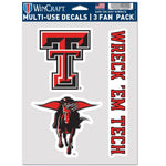 Wholesale-Texas Tech Red Raiders Multi Use 3 Fan Pack