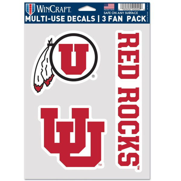 Wholesale-Utah Utes Multi Use 3 Fan Pack