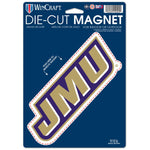 James Madison Dukes Die Cut Logo Magnet 6.25" x 9"