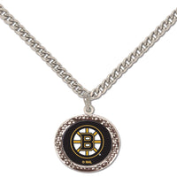 Boston Bruins Necklace w/Charm Jewelry Card