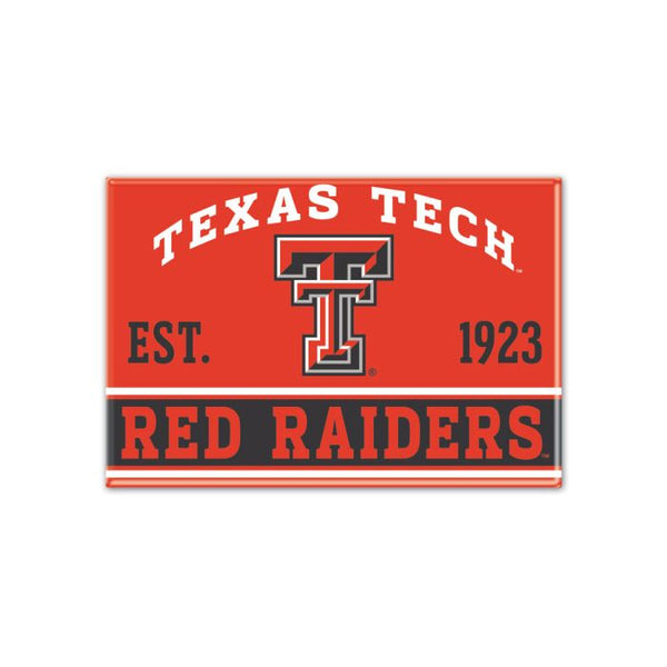 Wholesale-Texas Tech Red Raiders Metal Magnet 2.5" x 3.5"