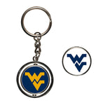 West Virginia Mountaineers Spinner Key Ring