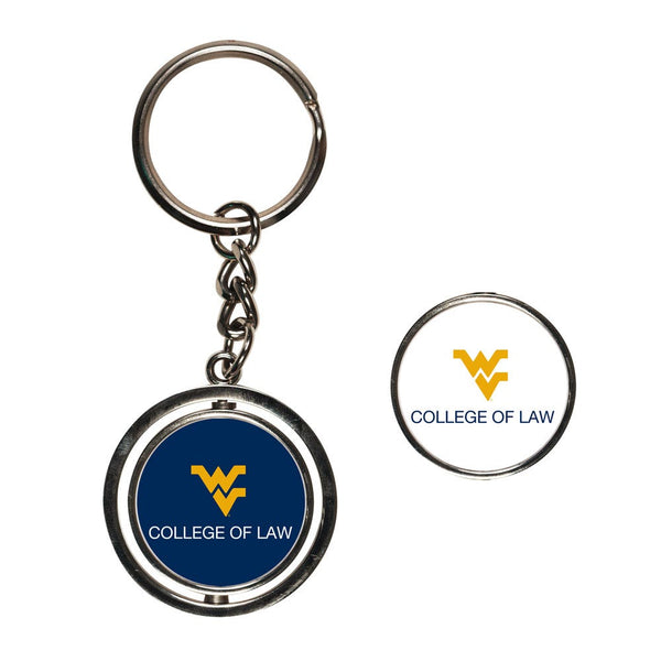 West Virginia Mountaineers Spinner Key Ring