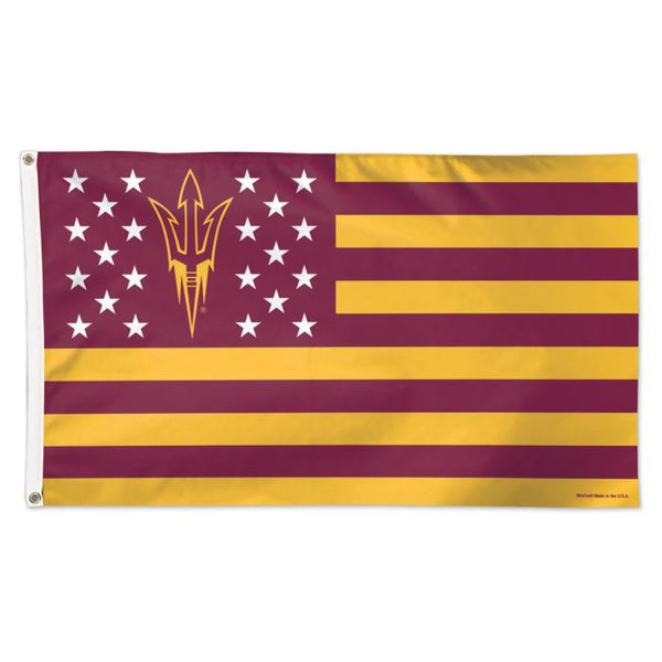 Arizona State Sun Devils / Stars and Stripes NCAA Flag - Deluxe 3' X 5'