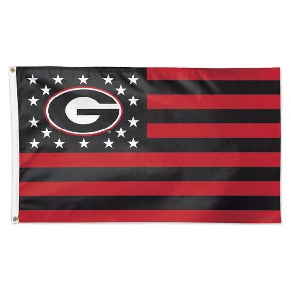 Georgia Bulldogs / Stars and Stripes NCAA Flag - Deluxe 3' X 5'
