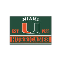 Miami Hurricanes Metal Magnet 2.5" x 3.5"