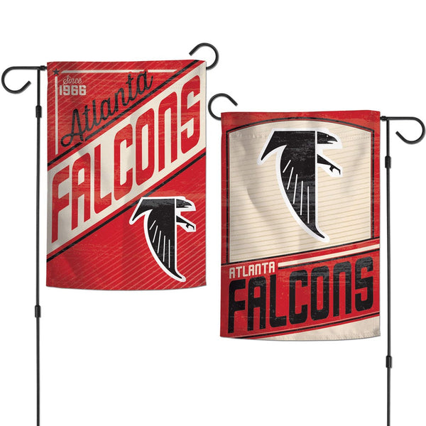 Atlanta Falcons / Classic Logo Retro Garden Flags 2 sided 12.5" x 18"
