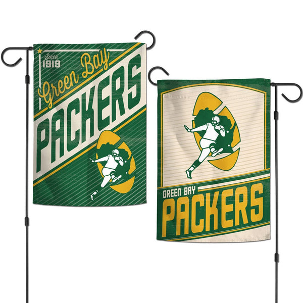 Green Bay Packers Garden Flags 2 sided 12.5" x 18"