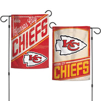 Kansas City Chiefs / Classic Logo RETRO Garden Flags 2 sided 12.5" x 18"
