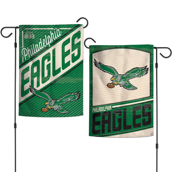 Philadelphia Eagles / Classic Logo RETRO Garden Flags 2 sided 12.5" x 18"