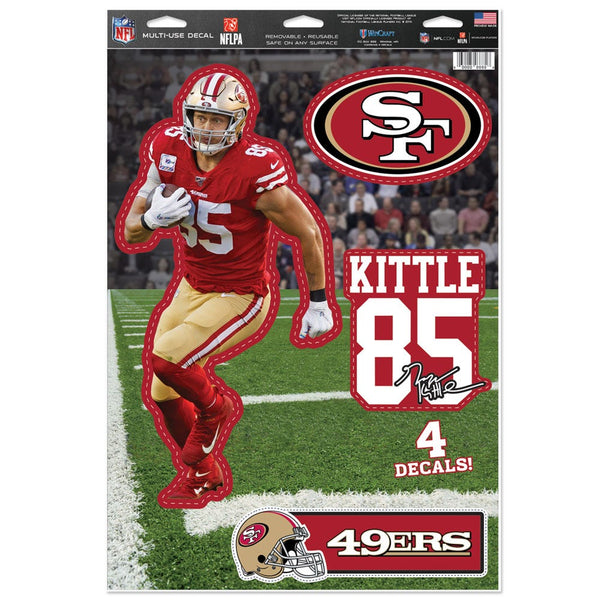 San Francisco 49ers Multi-Use Decal 11" x 17" George Kittle