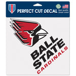 Wholesale-Ball State Cardinals Perfect Cut Color Decal 8" x 8"