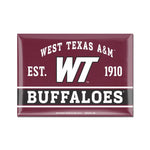 Wholesale-West Texas A&amp;M Buffaloes Metal Magnet 2.5" x 3.5"