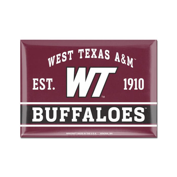 Wholesale-West Texas A&amp;M Buffaloes Metal Magnet 2.5" x 3.5"