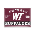 Wholesale-West Texas A&amp;M Buffaloes Metal Magnet 2.5" x 3.5"