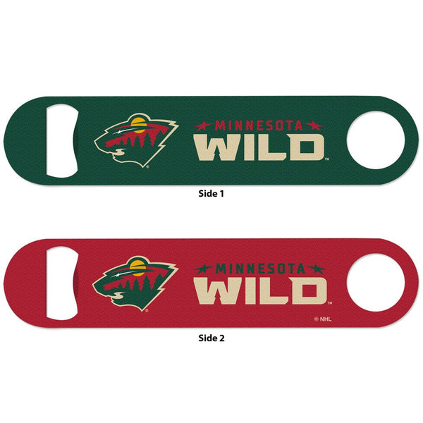 Minnesota Wild Metal Bottle Opener 2 Sided