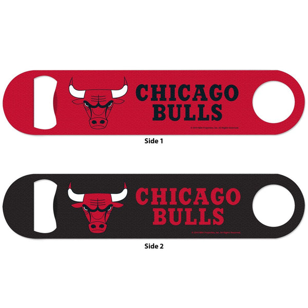 Chicago Bulls Metal Bottle Opener 2 Sided