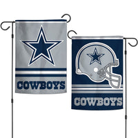 Dallas Cowboys Garden Flags 2 sided 12.5" x 18"