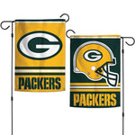 Green Bay Packers Garden Flags 2 sided 12.5" x 18"
