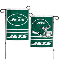 New York Jets HELMET Garden Flags 2 sided 12.5" x 18"